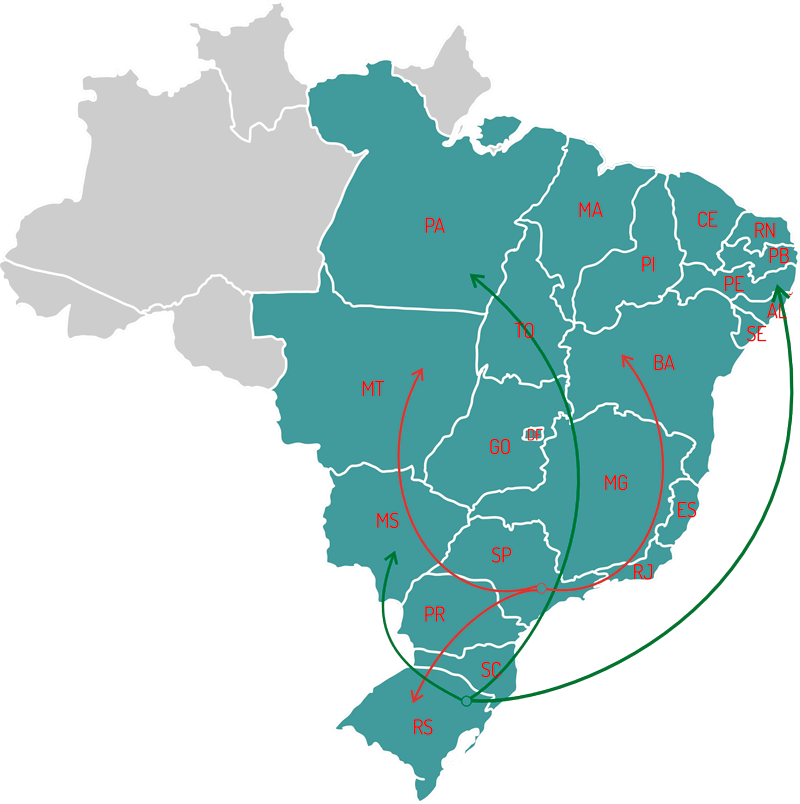 Mapa Entregas Trans Maso